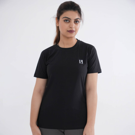 Lycra Black Texture Tee Lycra Black Texture Tee