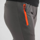 Lycra Vibrant Zip Grey Trouser