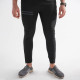 Micro-Stretch Black Two Stripe Trouser