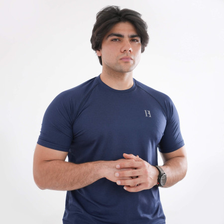Lycra Flex Midnight Blue Tee Lycra Flex Midnight Blue Tee