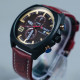 CURREN WATCH BROWN LEATHER STRAP WATCH