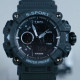 TOMI S-SPORT BLACK DUAL TIME WATCH