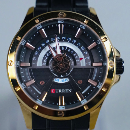 CURREN GOLD X BLACK CHAIN WATCH CURREN GOLD X BLACK CHAIN WATCH