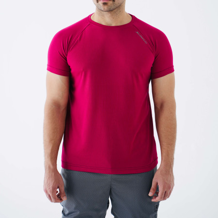 UrbanGlisten Bar Design Mehroon Mesh Tee UrbanGlisten Bar Design Mehroon Mesh Tee