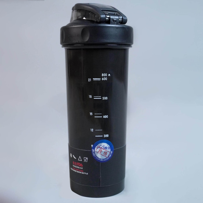 Sports Black Shaker 800ml 