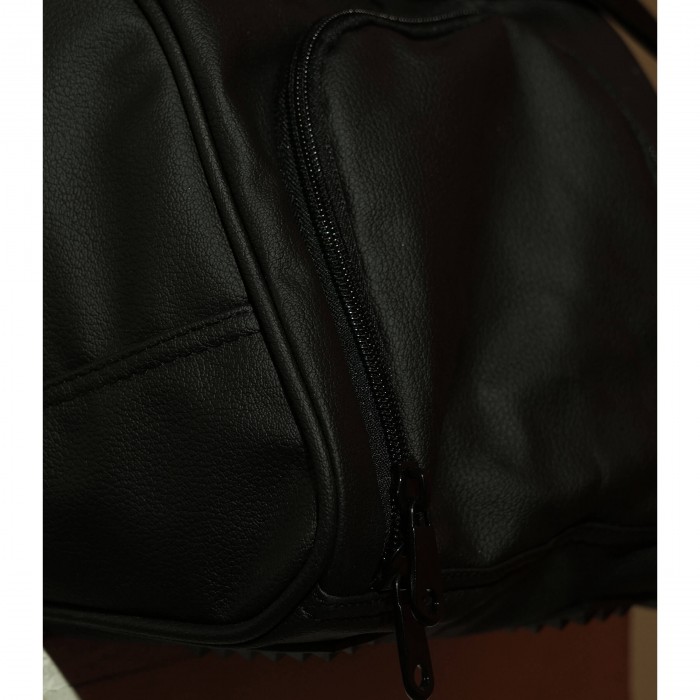 Black Leather D-Bag