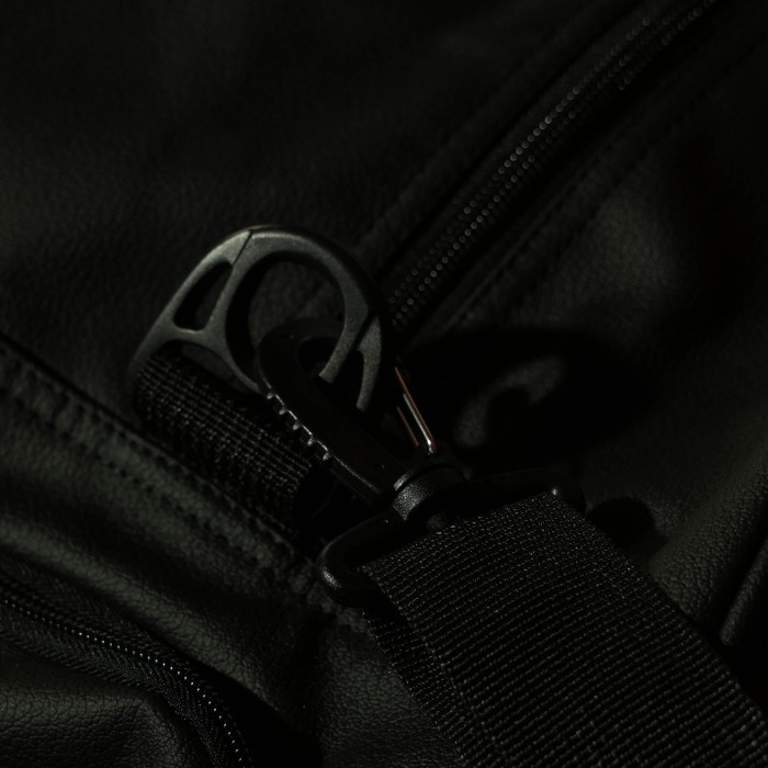 Black Leather D-Bag