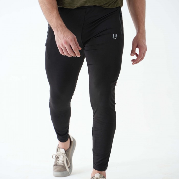 Vibrant Pannel Flex Black Trouser