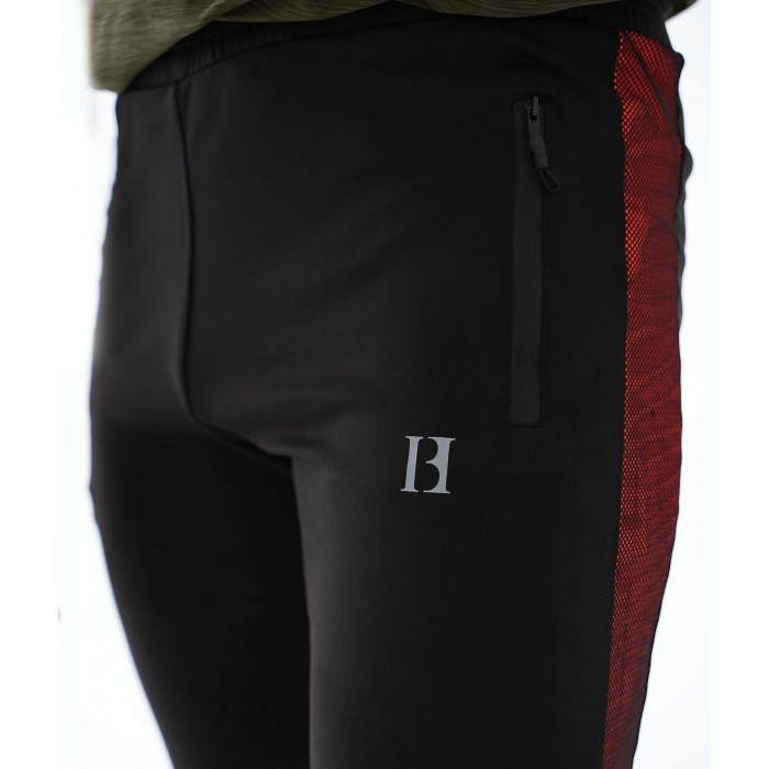 Vibrant Pannel Flex Black Trouser