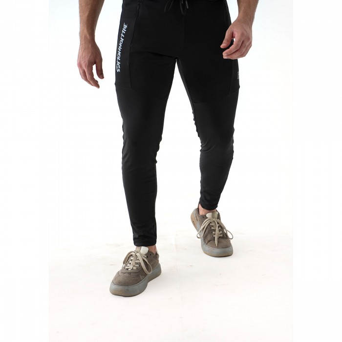 SeamlessFlex Zipper Black Trouser