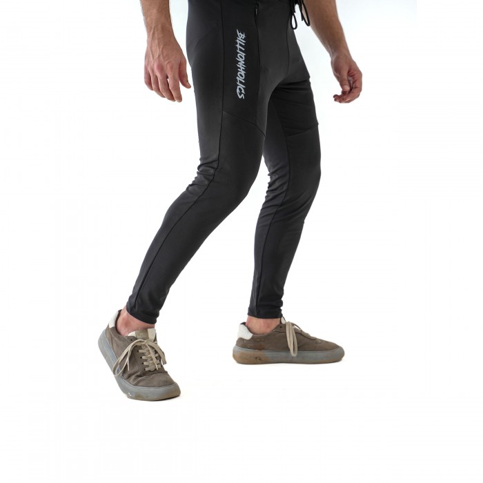 SeamlessFlex Zipper Black Trouser