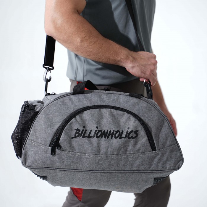 Gray Fabric D-Bag