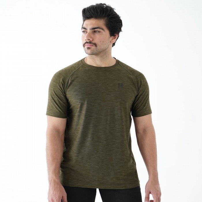 FlexiFit  Olive Green Texture Tee