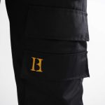 Black Cotton Jeans Cargo Trouser - Image 2