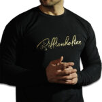 BillionHolics Nylon Aura Flex Black Tee - Image 4
