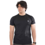 Dri-Fit Two Stripes Black Interlock Tee