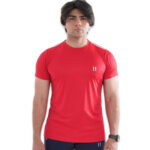 Dri-Fit Two Stripes Red Interlock Tee