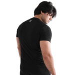 Lycra Black Texture Tee - Image 2