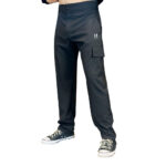 MICRO-STRETCH STRAIGHT PANTS BLACK - Image 2