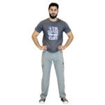 MICRO-STRETCH STRAIGHT PANTS GREY - Image 3