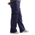 Oversized Cotton Jeans Cargo Trouser